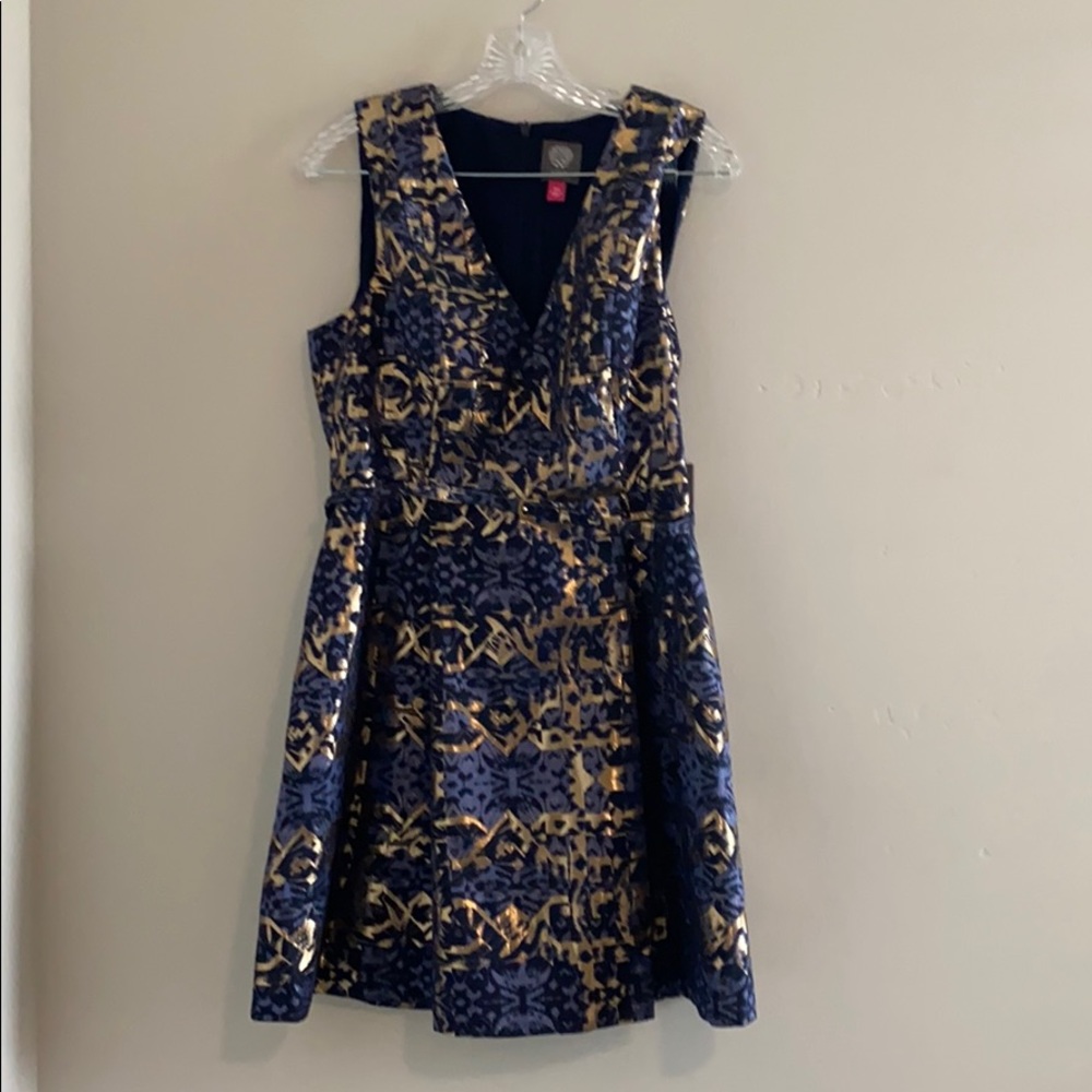 Jacquard Fit & Flare Dress